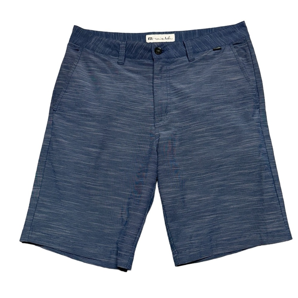 Travis Mathew Beck Shorts Navy Blue Men's Size 32 Stretch Golf Athletic Preppy